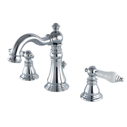 Kingston Brass Fauceture  FSC1971APL American Patriot Widespread Two Handle Bathroom Faucet, Polished Chrome