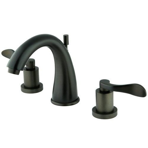 Kingston Brass KS2965DFL 8 in. Widespread Two Handle Bathroom Faucet, Oil Rubbed Bronze