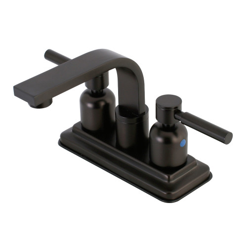 Kingston Brass KB8465DL Concord 4 in. Centerset Bathroom Faucet with Push Pop-Up, Oil Rubbed Bronze