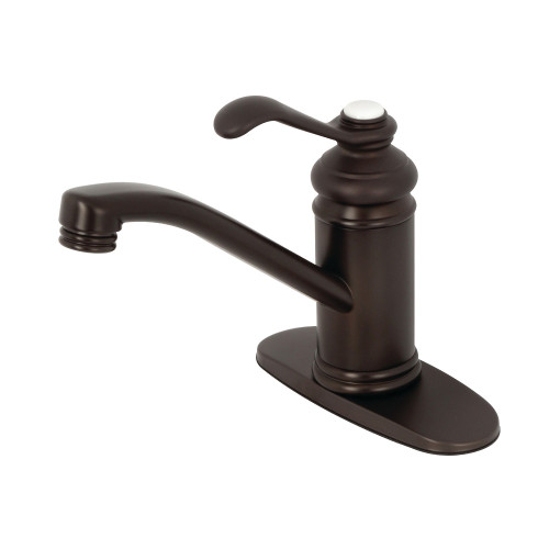 Kingston Brass KS3405TPL Templeton Single Handle Bathroom Faucet with Push Pop-Up, Oil Rubbed Bronze