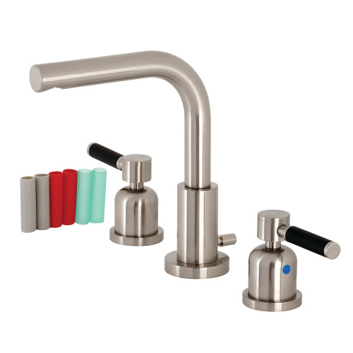 Kingston Brass Fauceture  FSC8958DKL 8 in. Widespread Two Handle Bathroom Faucet, Brushed Nickel