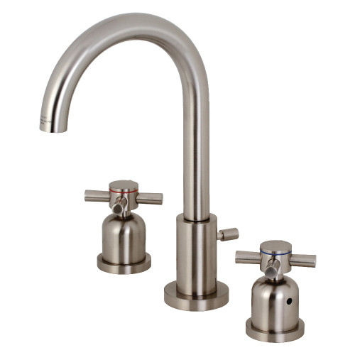 Kingston Brass Fauceture   FSC8928DX Concord Widespread Two Handle Bathroom Faucet, Brushed Nickel