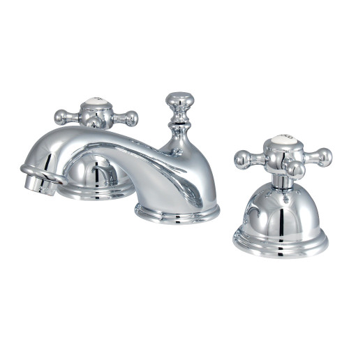 Kingston Brass KS3961BX 8 in. Widespread Two Handle Bathroom Faucet, Polished Chrome