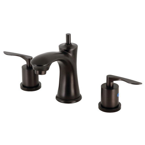 Kingston Brass KB7965SVL Two Handle Widespread Bathroom Faucet with Pop-Up Drain in Oil Rubbed Bronze