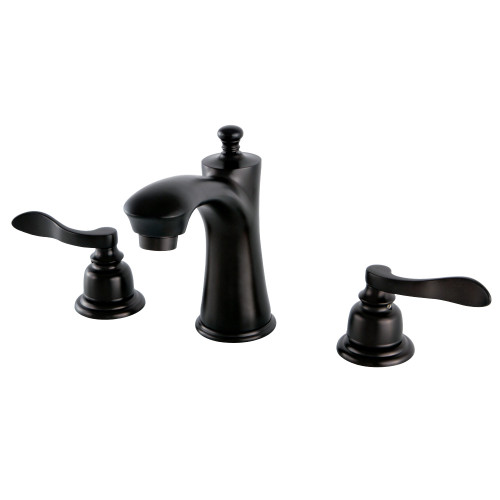 Kingston Brass KB7965NFL 8 in. Widespread Two Handle Bathroom Faucet, Oil Rubbed Bronze