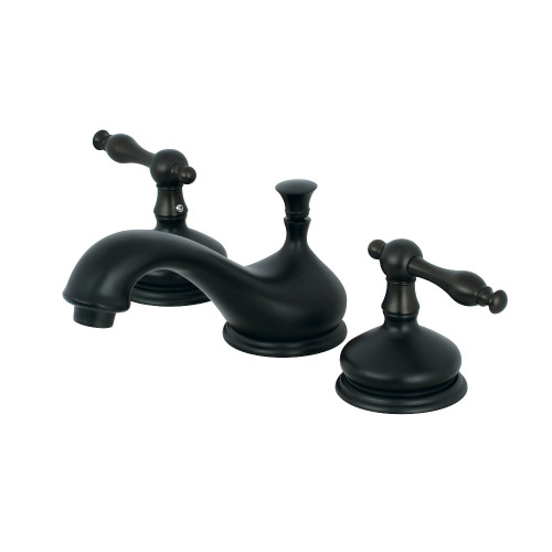Kingston Brass KS1160NL 8 in. Widespread Two Handle Bathroom Faucet, Matte Black