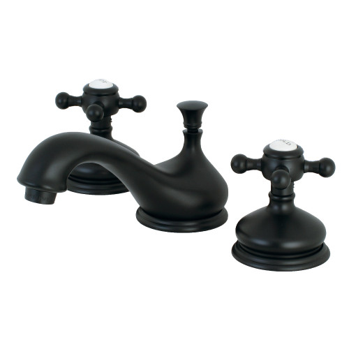 Kingston Brass KS1160BX 8 in. Widespread Two Handle Bathroom Faucet, Matte Black