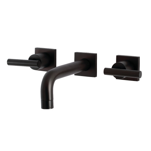 Kingston Brass KS6125CML Manhattan Two-Handle Wall Mount Bathroom Faucet, Oil Rubbed Bronze