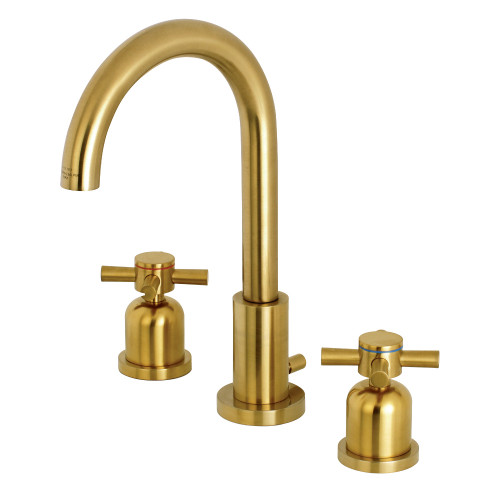 Kingston Brass Fauceture   FSC8923DX Concord Widespread Two Handle Bathroom Faucet, Brushed Brass