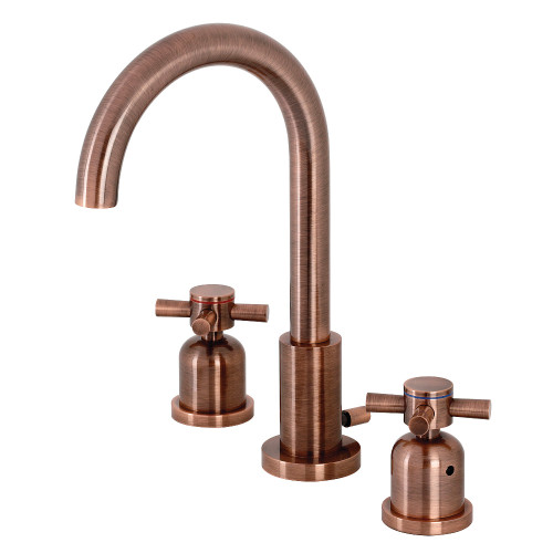 Kingston Brass Fauceture   FSC892DXAC Concord Widespread Two Handle Bathroom Faucet, Antique Copper