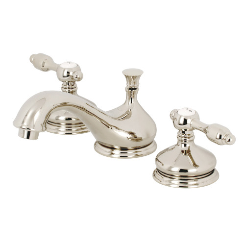 Kingston Brass KS1166TAL 8 in. Widespread Two Handle Bathroom Faucet, Polished Nickel
