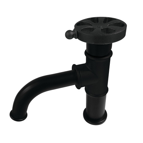 Kingston Brass KS2820RX Belknap Single Handle Bathroom Faucet with Push Pop-Up, Matte Black