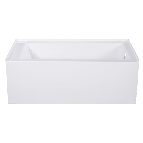 Kingston Brass Aqua Eden VTAP543022R 54-Inch Acrylic Alcove Tub with Right Hand Drain, White