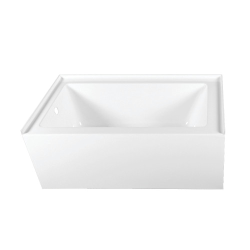 Kingston Brass Aqua Eden VTAP603222L 60-Inch Acrylic Alcove Tub with Left Hand Drain Hole, White