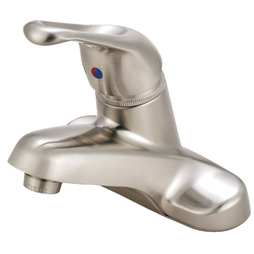 Kingston Brass KB518LP 4 in. Centerset Bathroom Faucet - Brushed Nickel