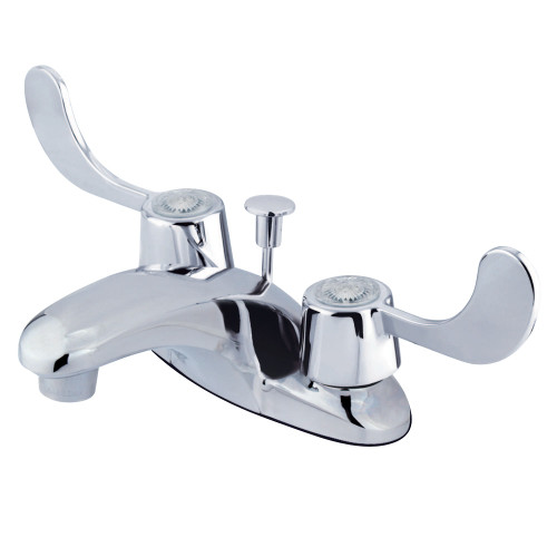 Kingston Brass GKB621ADA 4 in. Centerset Bathroom Faucet, Polished Chrome
