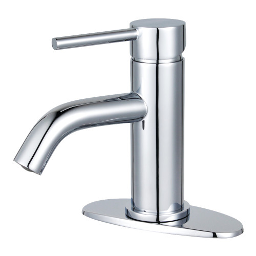 Kingston Brass Fauceture LSF8221DL Concord Single-Handle Bathroom Faucet with Push Pop-Up, Polished Chrome