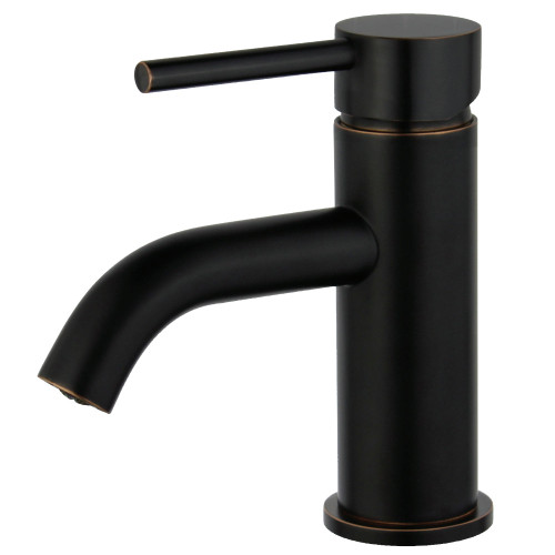 Kingston Brass Fauceture LS8226DL Concord Single-Handle Bathroom Faucet with Push Pop-Up, Naples Bronze