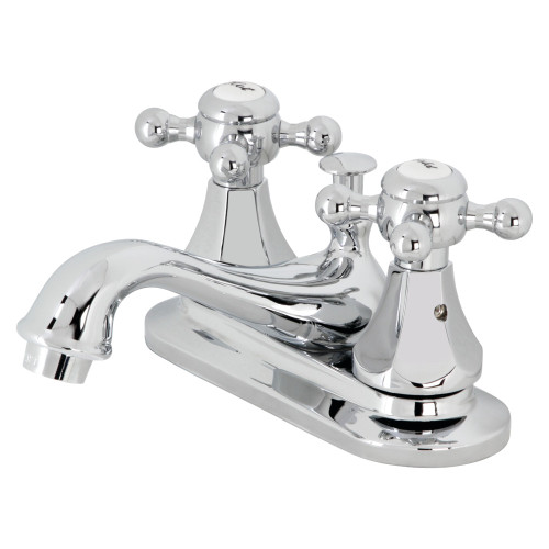 Kingston Brass KB601BX Metropolitan 4 in. Centerset Bathroom Faucet with Pop-Up Drain, Polished Chrome