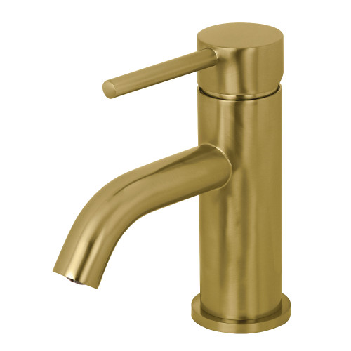 Kingston Brass Fauceture LS8223DL Concord Single-Handle Bathroom Faucet with Push Pop-Up, Brushed Brass