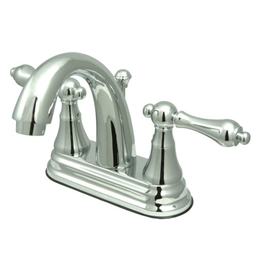 Kingston Brass KS7611AL 4 in. Centerset Bathroom Faucet, Polished Chrome