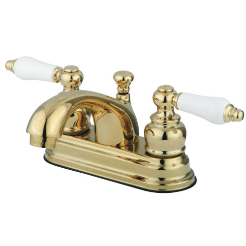 Kingston Brass GKB2602PL 4 in. Centerset Bathroom Faucet, Polished Brass