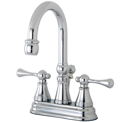 Kingston Brass KS2611BL 4 in. Centerset Bathroom Faucet, Polished Chrome