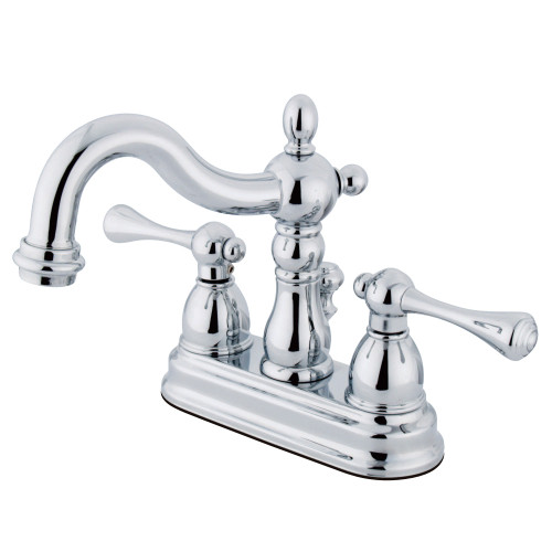 Kingston Brass KS1601BL 4 in. Centerset Bathroom Faucet, Polished Chrome