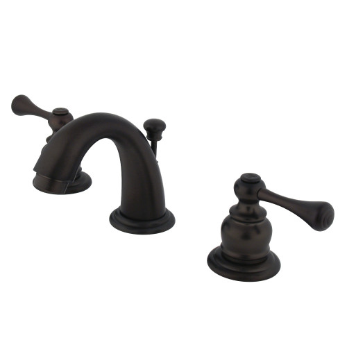 Kingston Brass GKB915BL Vintage Widespread Bathroom Faucet, Oil Rubbed Bronze