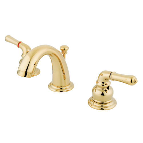 Kingston Brass GKB912 Magellan Widespread Bathroom Faucet, Polished Brass