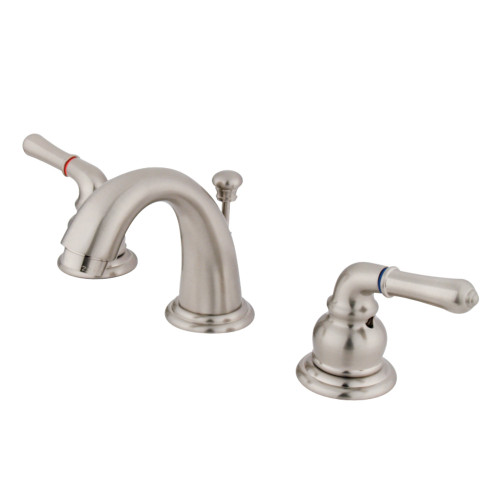 Kingston Brass GKB918 Magellan Widespread Bathroom Faucet, Brushed Nickel