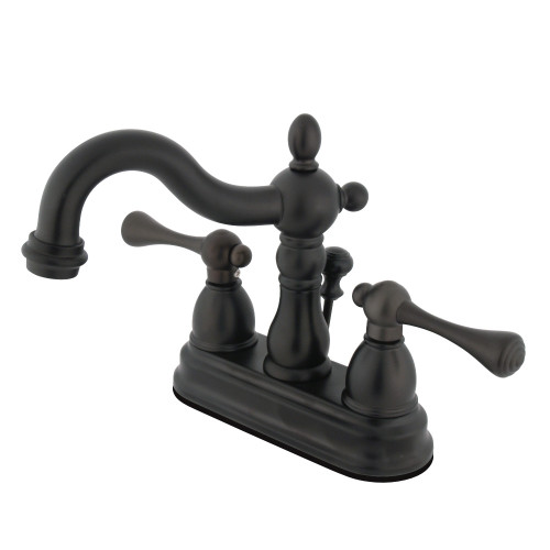 Kingston Brass KS1605BL 4 in. Centerset Bathroom Faucet, Oil Rubbed Bronze