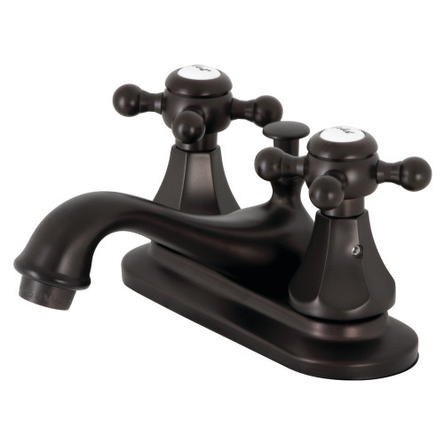 Kingston Brass KB605BX Metropolitan 4 in. Centerset Bathroom Faucet with Pop-Up Drain, Oil Rubbed Bronze