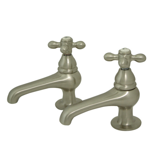 Kingston Brass KS3208AX Restoration Basin Tap Faucet, Brushed Nickel