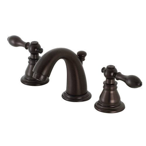 Kingston Brass KB915ACL American Classic Widespread Bathroom Faucet with Retail Pop-Up, Oil Rubbed Bronze