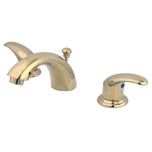 Kingston Brass KB952LL Mini-Widespread Bathroom Faucet, Polished Brass