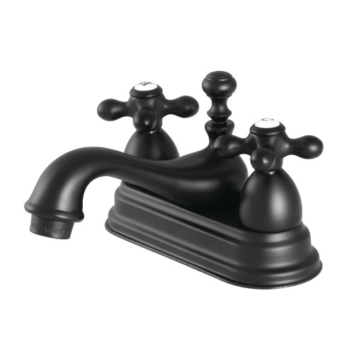 Kingston Brass KS3600AX 4 in. Centerset Bathroom Faucet, Matte Black