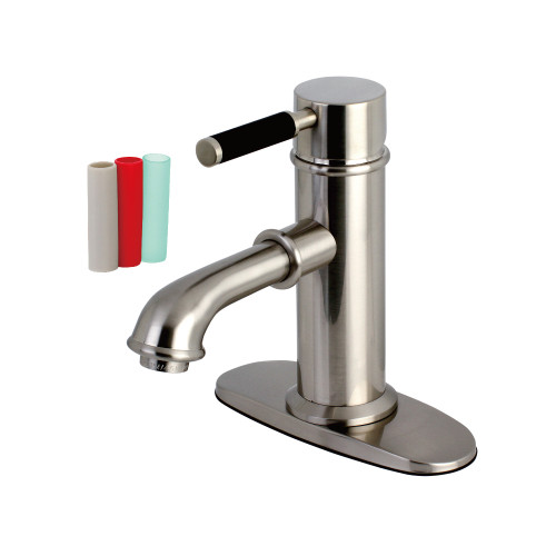 Kingston Brass KS7418DKL Kaiser Single-Handle Bathroom Faucet, Brushed Nickel