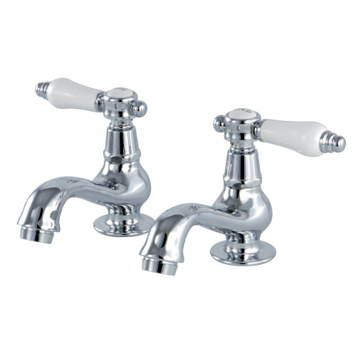Kingston Brass KS1101BPL Basin Tap Faucet with Lever Handle, Polished Chrome
