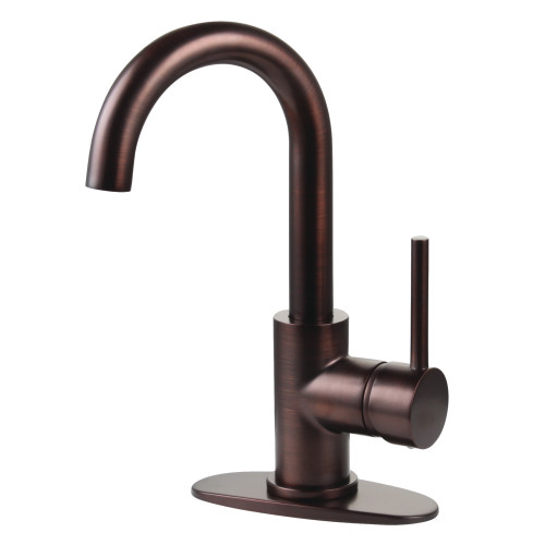 Kingston Brass Fauceture LS8435DL Concord Single-Handle Bathroom Faucet with Push Pop-Up, Oil Rubbed Bronze