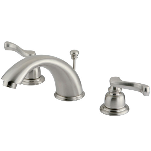 Kingston Brass GKB968FL Widespread Bathroom Faucet, Brushed Nickel