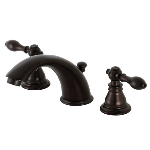 Kingston Brass KB965ACL American Classic Widespread Bathroom Faucet with Retail Pop-Up, Oil Rubbed Bronze