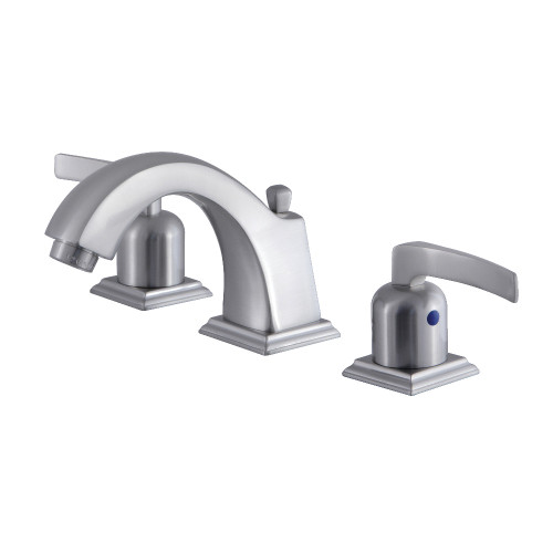 Kingston Brass Fauceture FSC4688EFL 8 in. Widespread Bathroom Faucet, Brushed Nickel