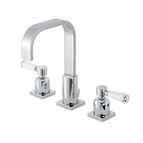 Kingston Brass Fauceture FSC8961DPL 8 in. Widespread Bathroom Faucet, Polished Chrome