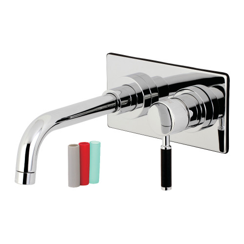 Kingston Brass KS8111DKL Kaiser Single-Handle Wall Mount Bathroom Faucet, Polished Chrome