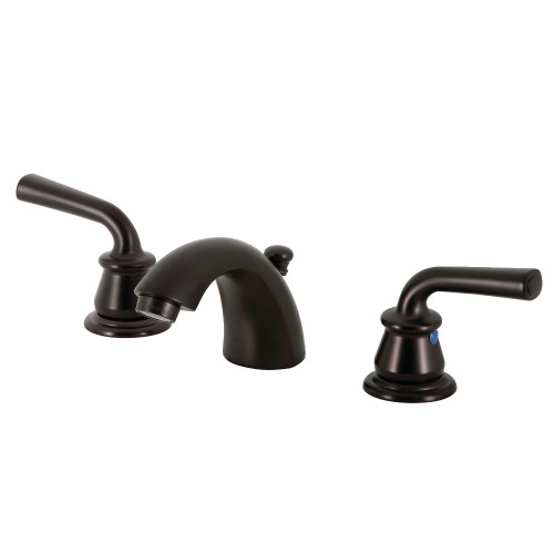 Kingston Brass KB955RXL Restoration Mini-Widespread Bathroom Faucet with Pop-Up Drain, Oil Rubbed Bronze