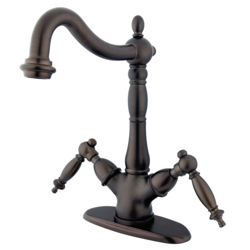 Kingston Brass KS1495TL Vessel Sink Faucet, Oil Rubbed Bronze