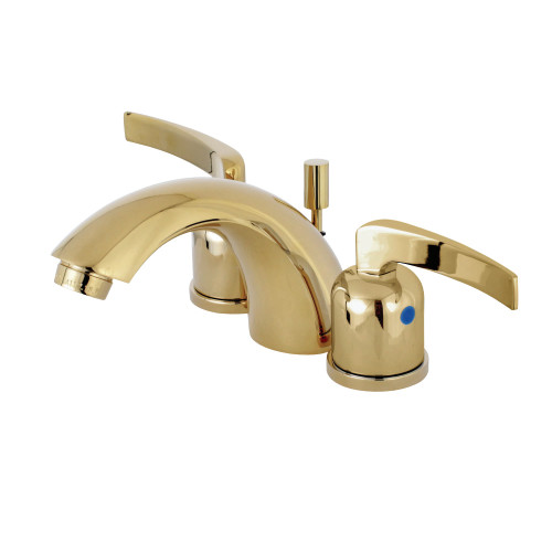 Kingston Brass KB8952EFL Mini-Widespread Bathroom Faucet, Polished Brass