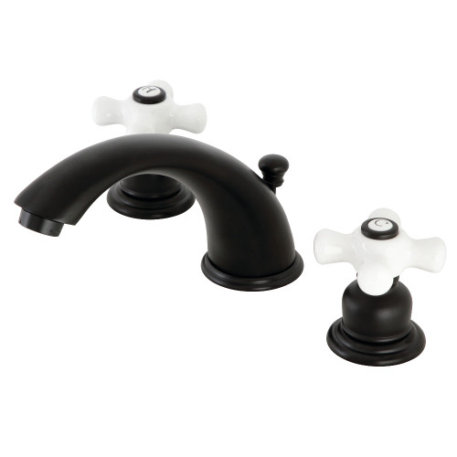 Kingston Brass KB960PX Magellan Widespread Bathroom Faucet, Matte Black