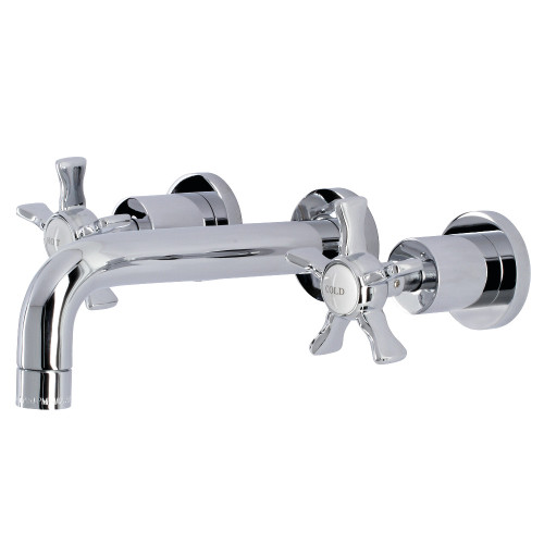 Kingston Brass KS8121NX Hamilton Two-Handle Wall Mount Bathroom Faucet, Polished Chrome